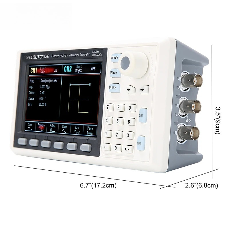 مولد إشارات وظيفي UTG932E UTG9 - مراجعة Dual Channel Arbitrary Waveform Function Generator 60Mhz وسعره