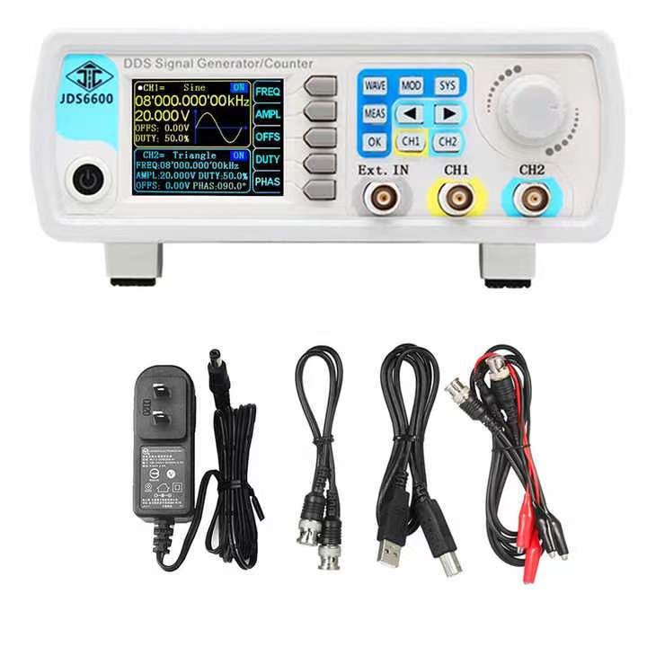 مولد إشارات وظيفية DDS من YAO  - مراجعة Dual Channel Arbitrary Waveform Function Generator 60Mhz وسعره